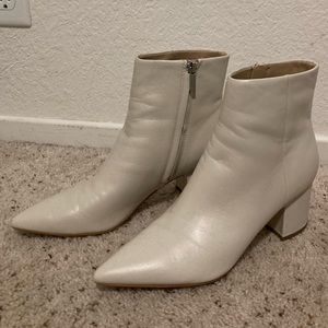 Marc Fisher LTD Ulani Pointy Toe Bootie - Ivory